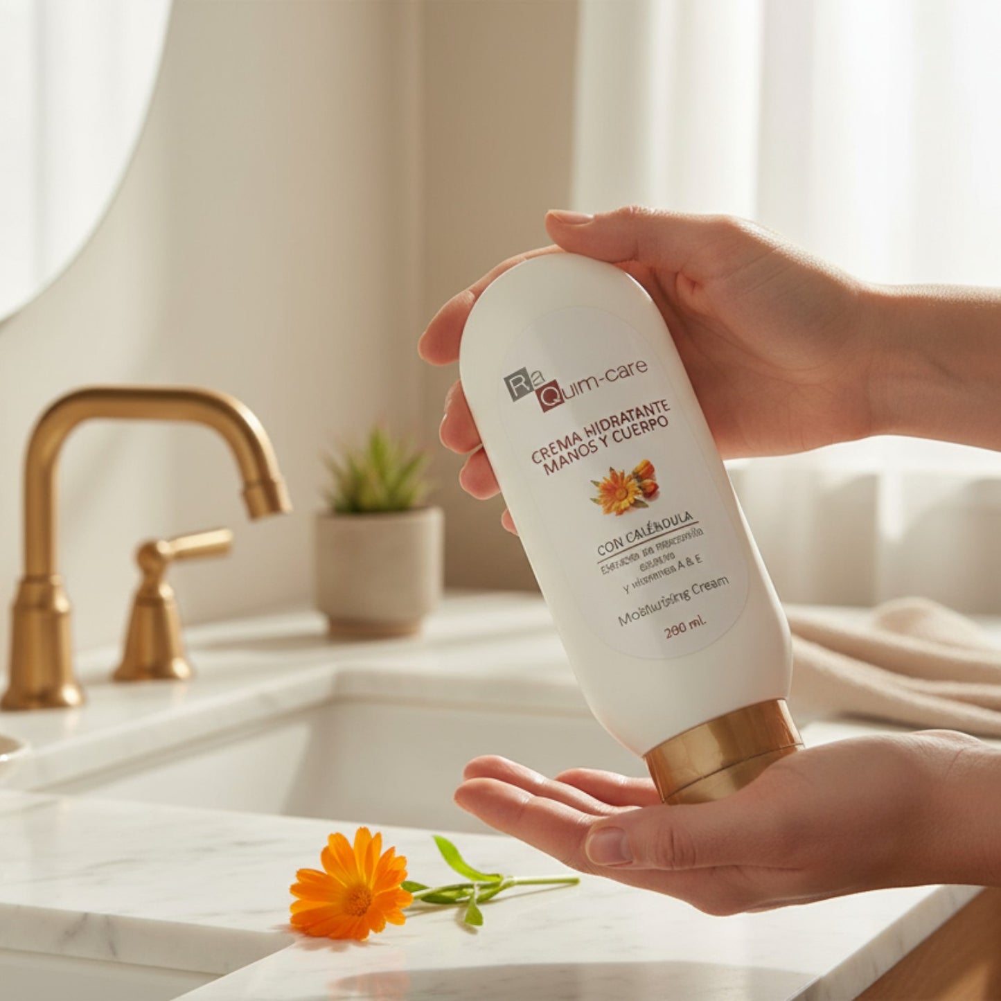 Crema Hidratante Manos y Cuerpo con Caléndula